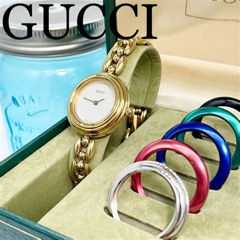 gucci watch switchable|vintage gucci change bezel watch.